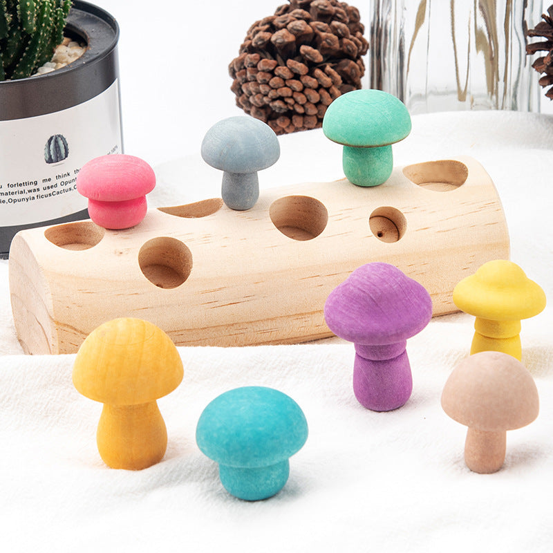 Simulation Wooden Mushroom Picking Game