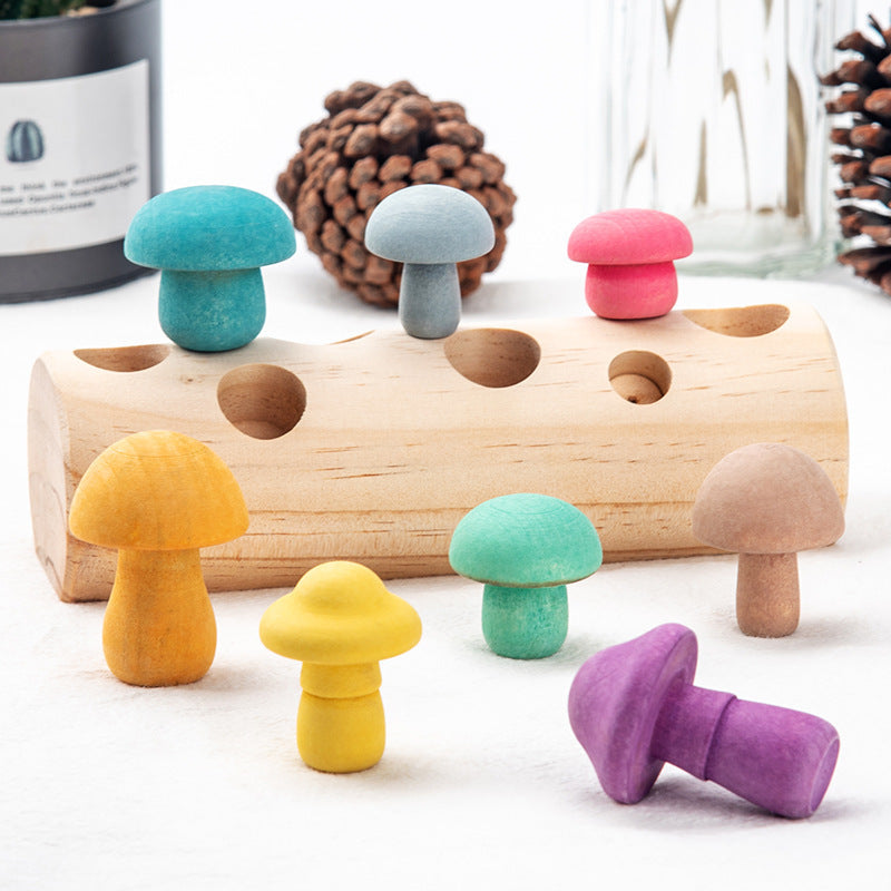 Simulation Wooden Mushroom Picking Game