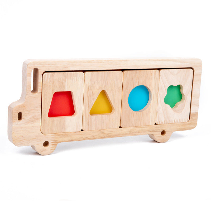 Geometric shape color separation Montessori puzzle