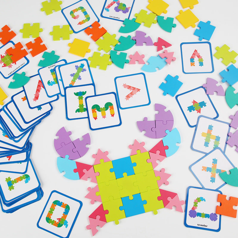 Card three-dimensional logical thinking puzzle