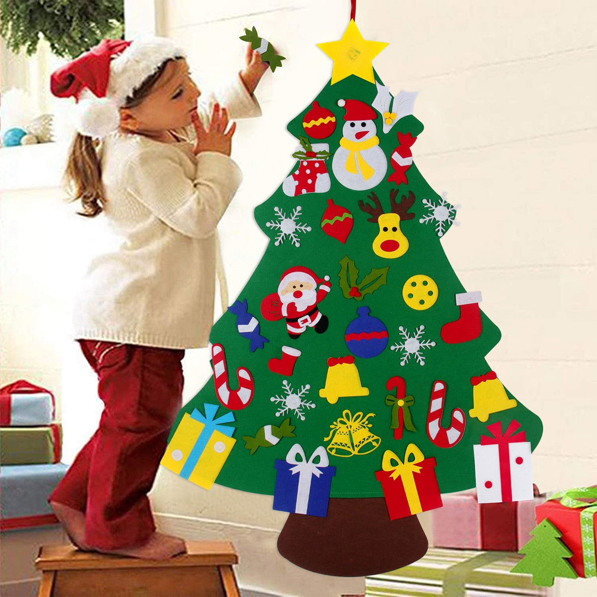 Árbol de Navidad de fieltro