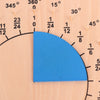 Tablero de fracciones de madera de matemáticas de materiales Montessori
