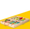 Montessori caixa de ferramentas de madeira jogo de faz de conta