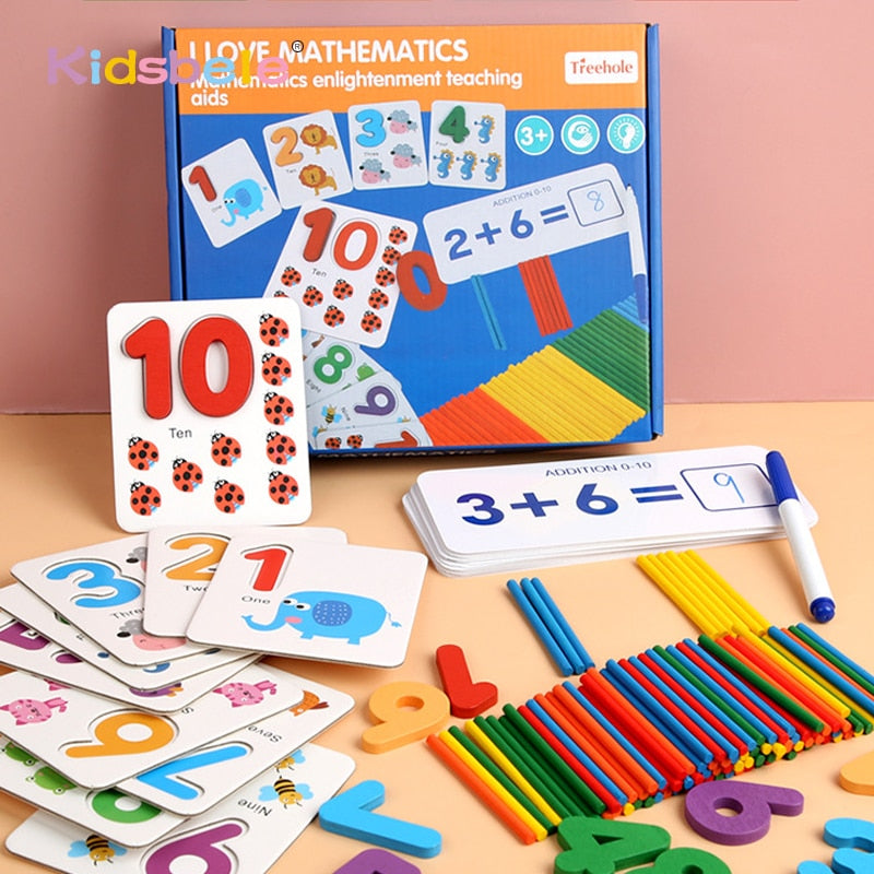 Juguete educativo temprano Montessori: aprende matemáticas