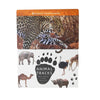 Juego de memoria Montessori: Tarjetas flash Huellas de animales