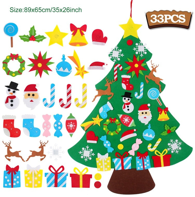 Árbol de Navidad de fieltro