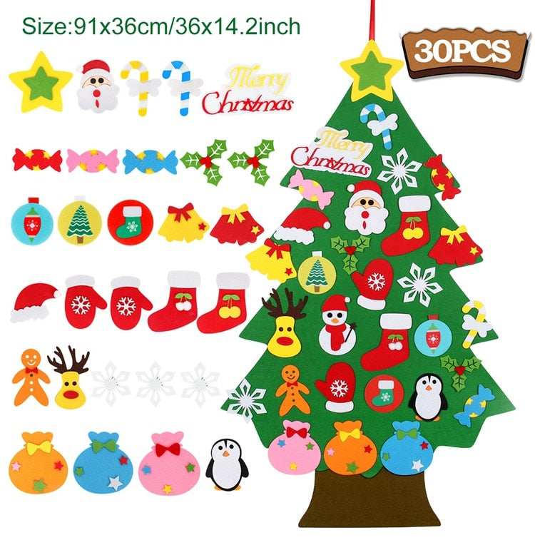 Árbol de Navidad de fieltro