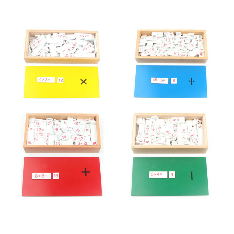Caja de Matemáticas de Madera Montessori (Preescolar)
