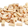 100 piezas de bloques de construcción de material Montessori de madera