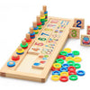 Tablero educativo Montessori para aprender números