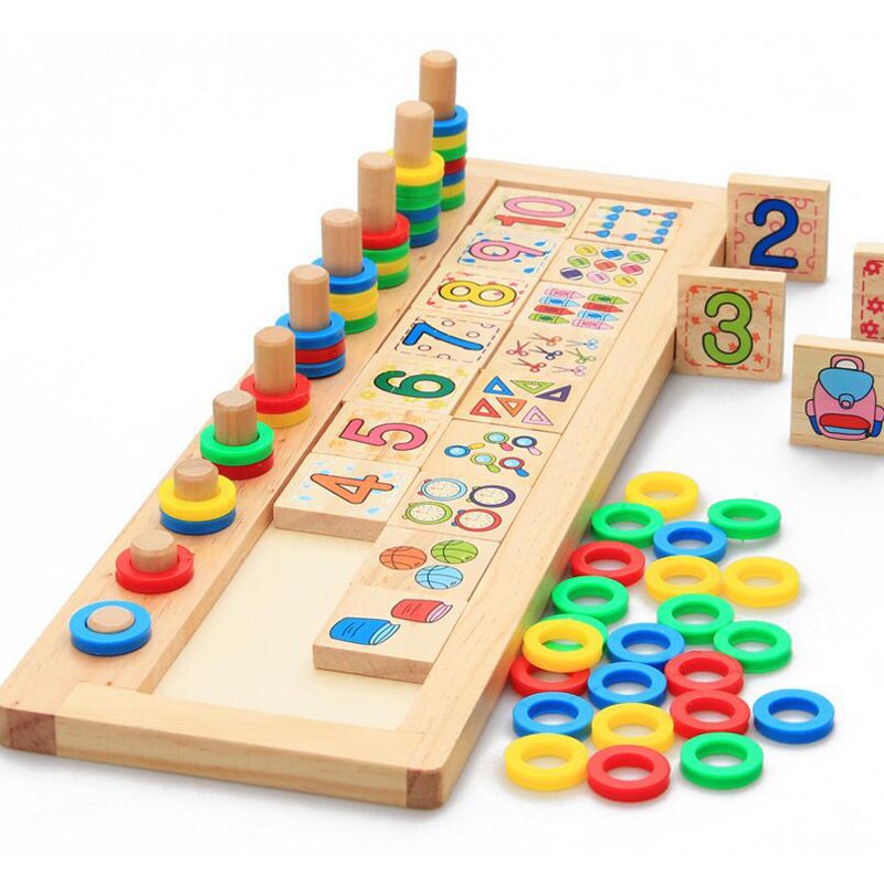 Tablero educativo Montessori para aprender números
