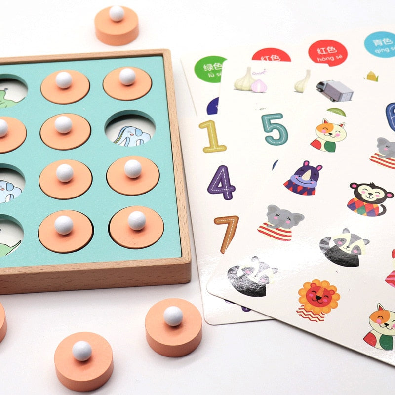 Juego de madera Montessori Memory Match