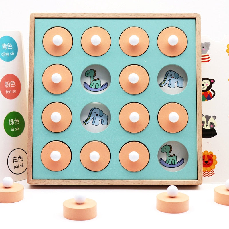 Juego de madera Montessori Memory Match
