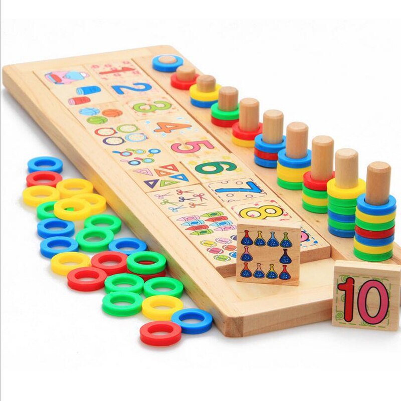 Tablero educativo Montessori para aprender números