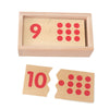 Tablero de madera a juego con números Montessori