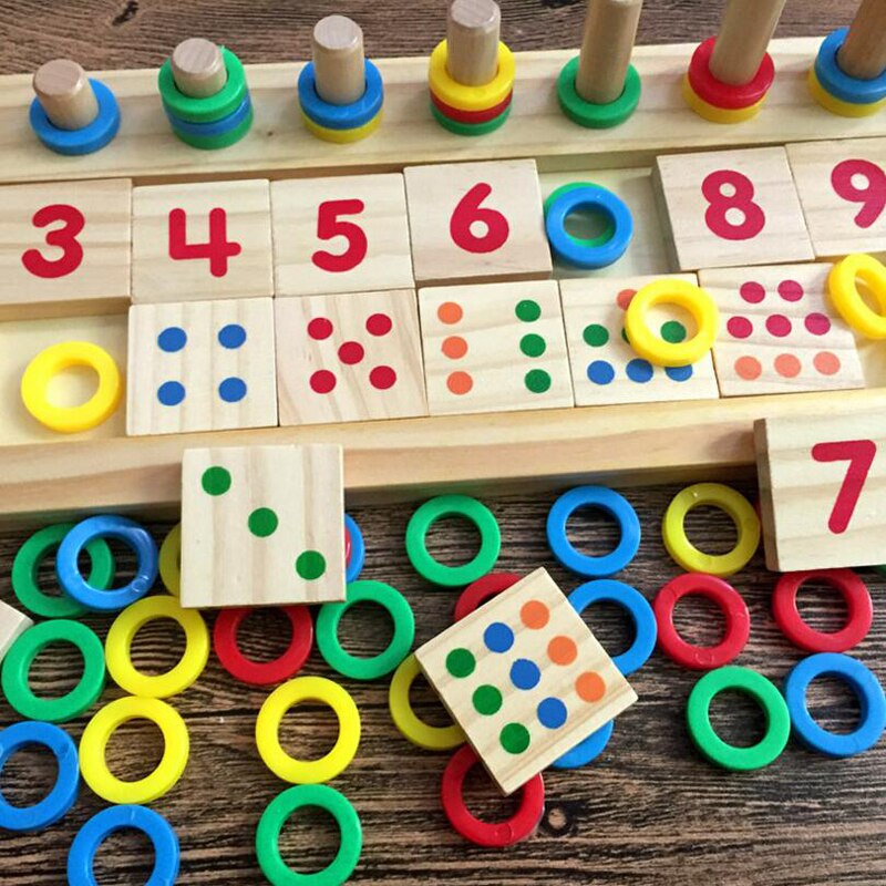 Tablero educativo Montessori para aprender números