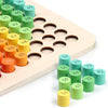 Montessori Matemáticas 9x9 Juguete de mesa de madera de multiplicación