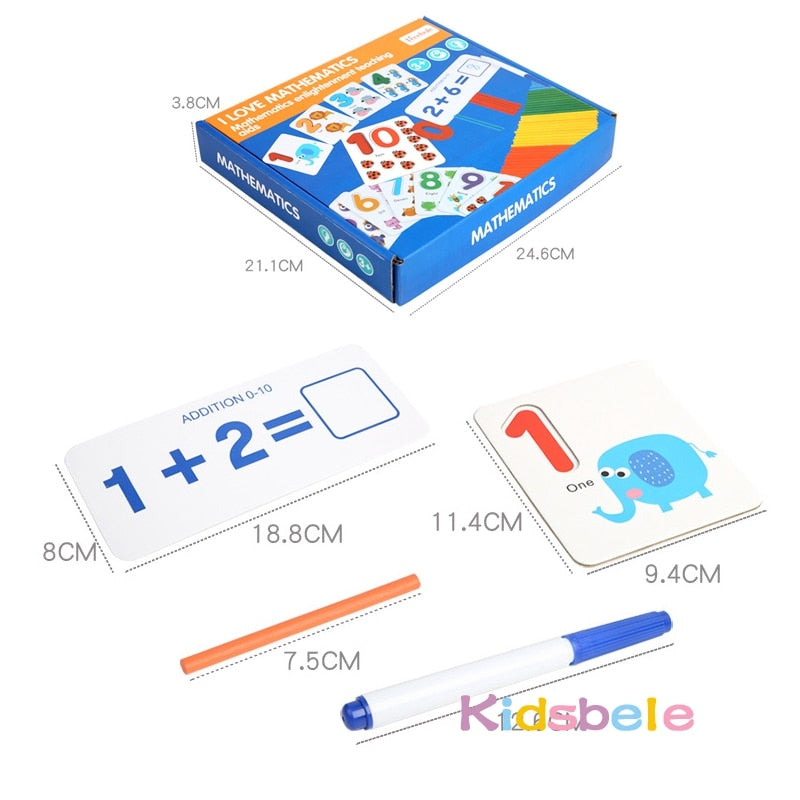 Juguete educativo temprano Montessori: aprende matemáticas
