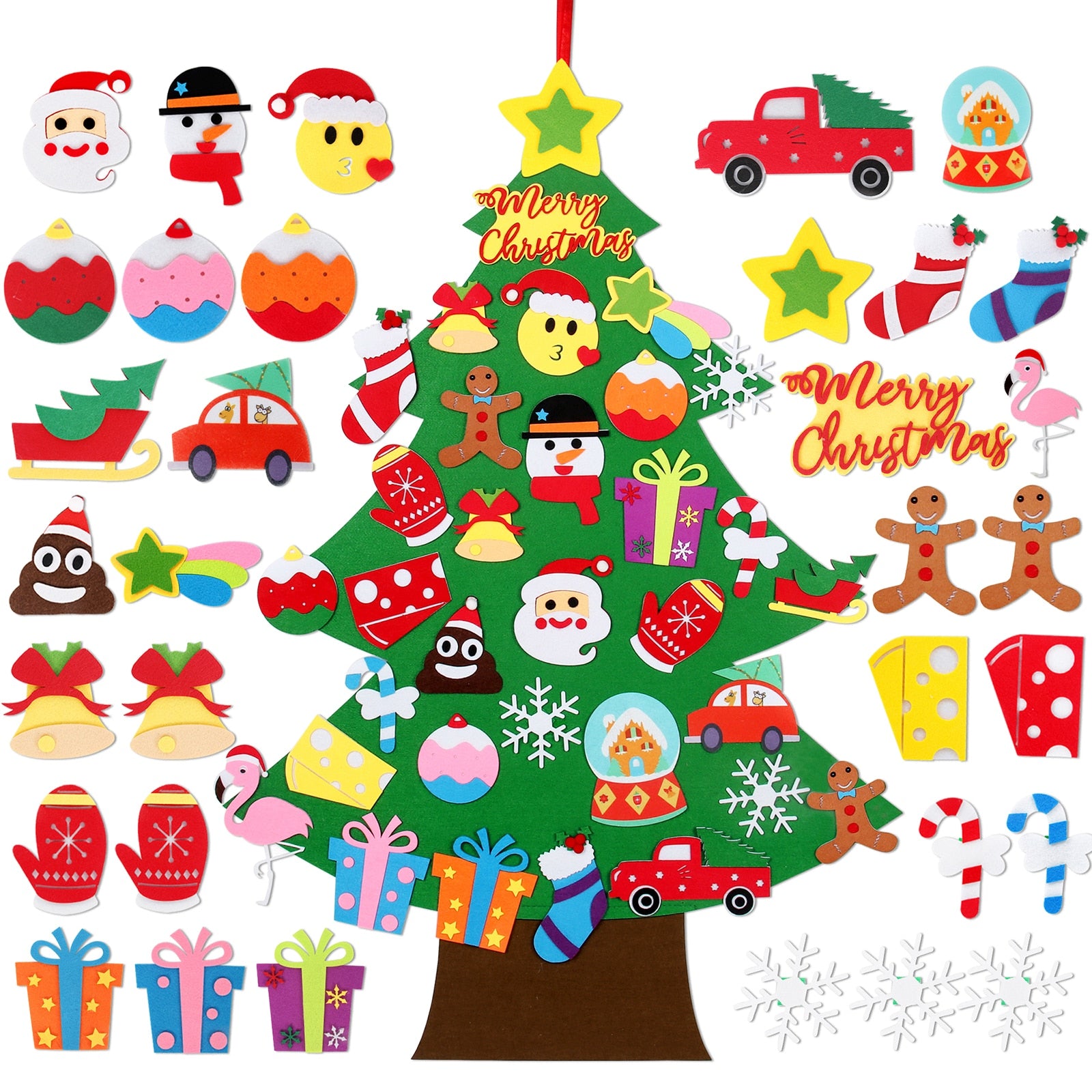 Árbol de Navidad de fieltro