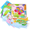Tablero de madera educativo Montessori (matemáticas, juego de mesa de pesca, coordinación de manos/cerebro) de 3 a 5 años o más