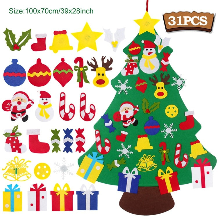 Árbol de Navidad de fieltro