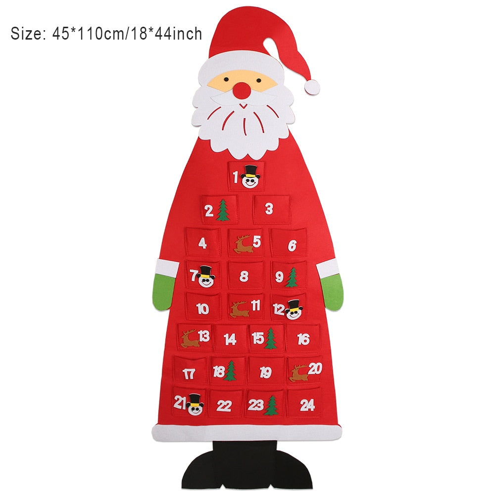 Felt Christmas Tree with 32 pieces