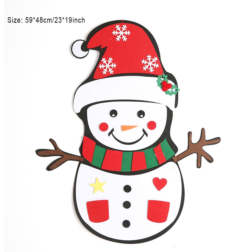 Felt Christmas Tree with 32 pieces