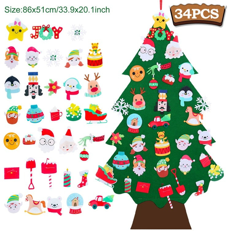 Árbol de Navidad de fieltro