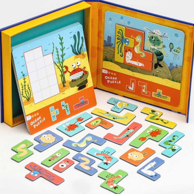 Montessori Magnetic Puzzle for Children