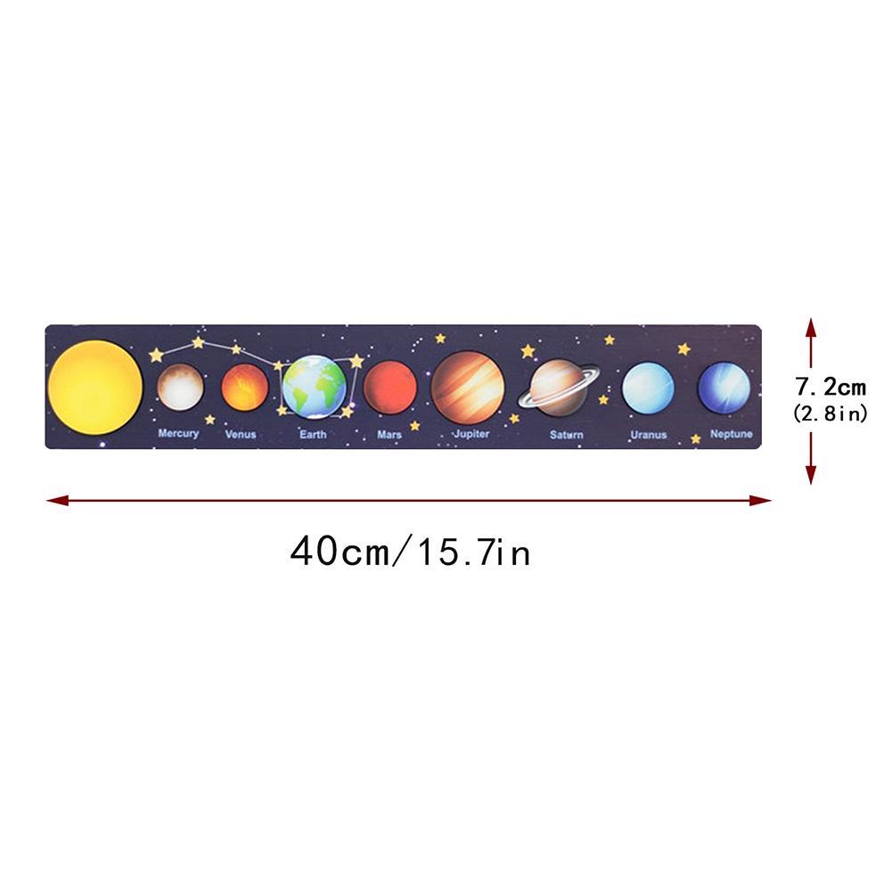 Rompecabezas de madera 3D del sistema solar