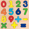 Rompecabezas de madera 3D para niños Montessori con formas de alfabeto y números