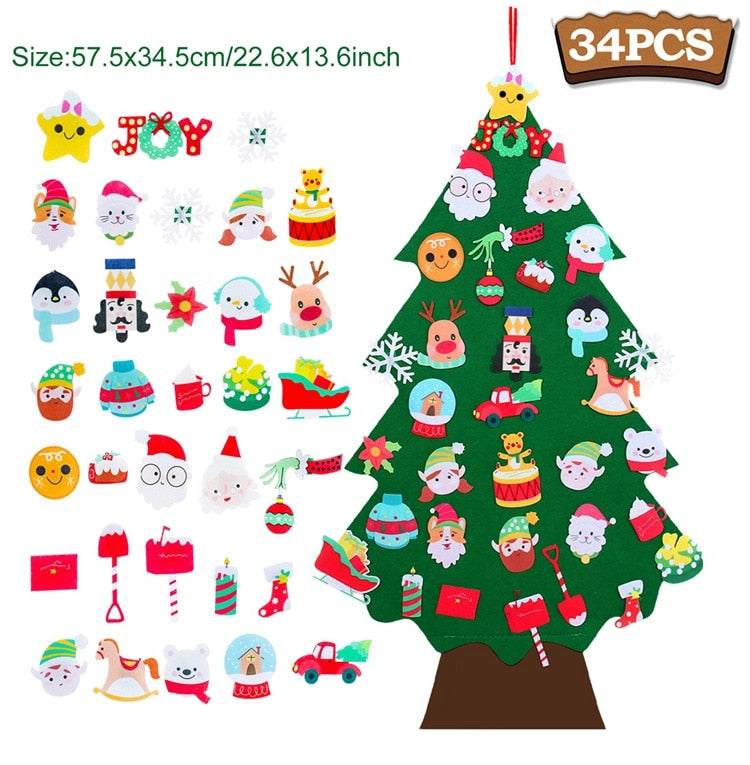 Árbol de Navidad de fieltro