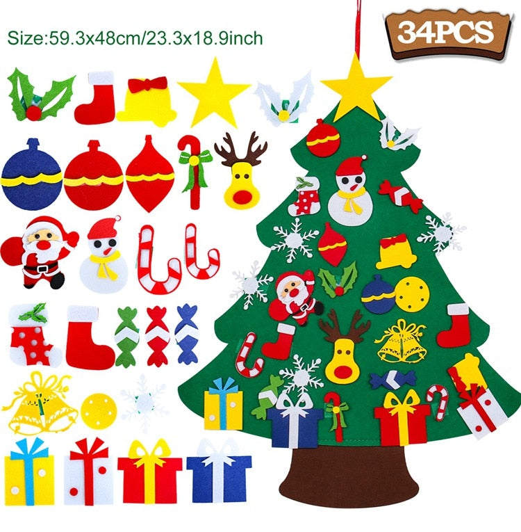Árbol de Navidad de fieltro