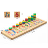 Tablero educativo Montessori para aprender números