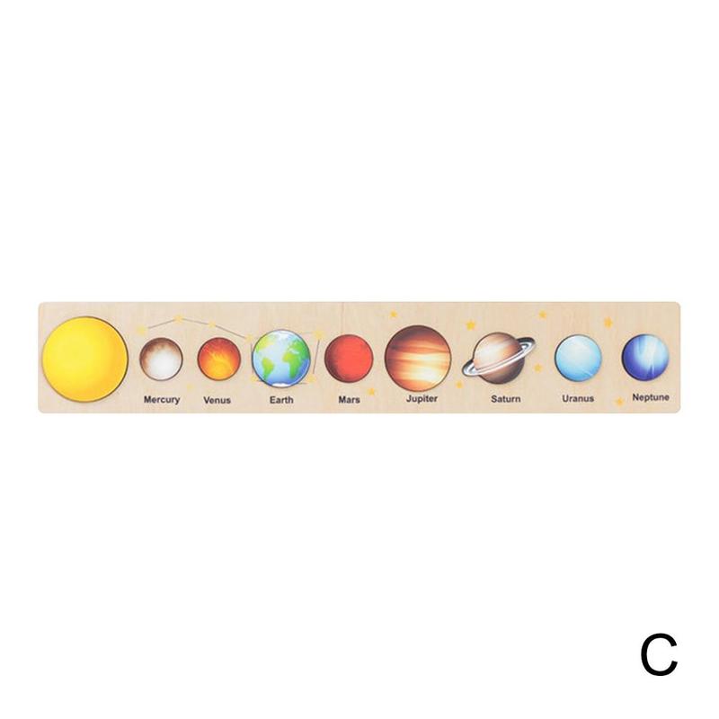 Rompecabezas de madera 3D del sistema solar