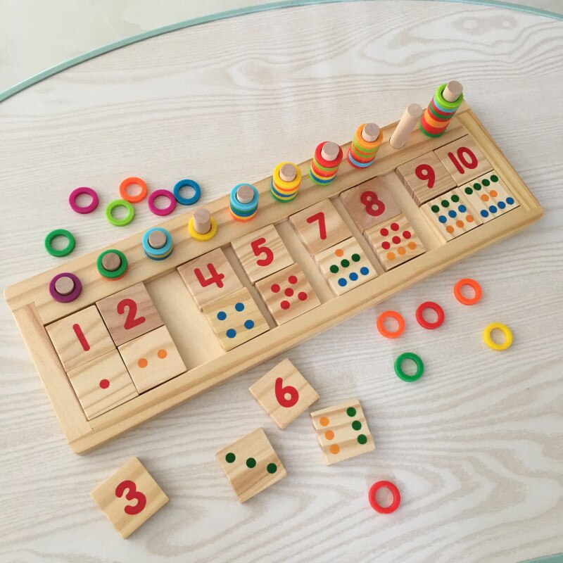 Tablero educativo Montessori para aprender números