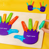 Rompecabezas Montessori 3D de palmas y plantas de madera