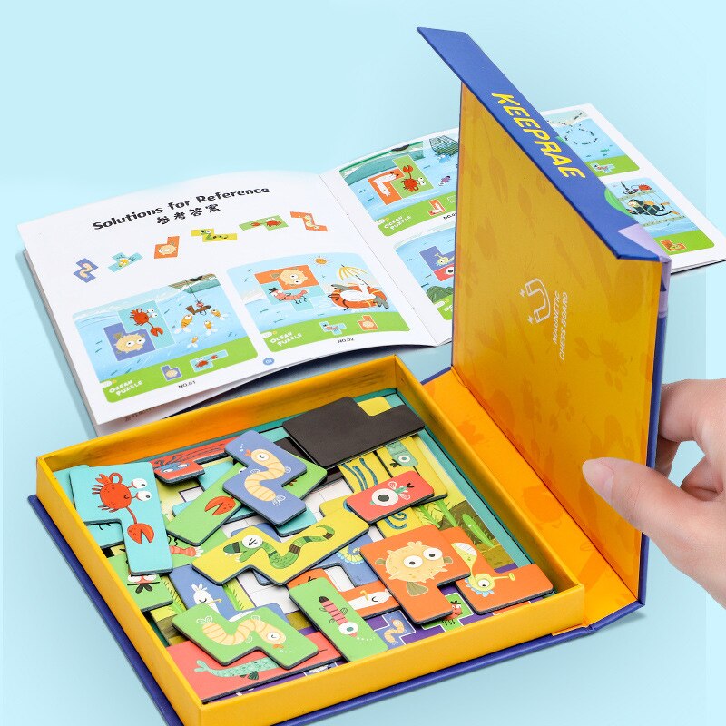 Montessori Magnetic Puzzle for Children