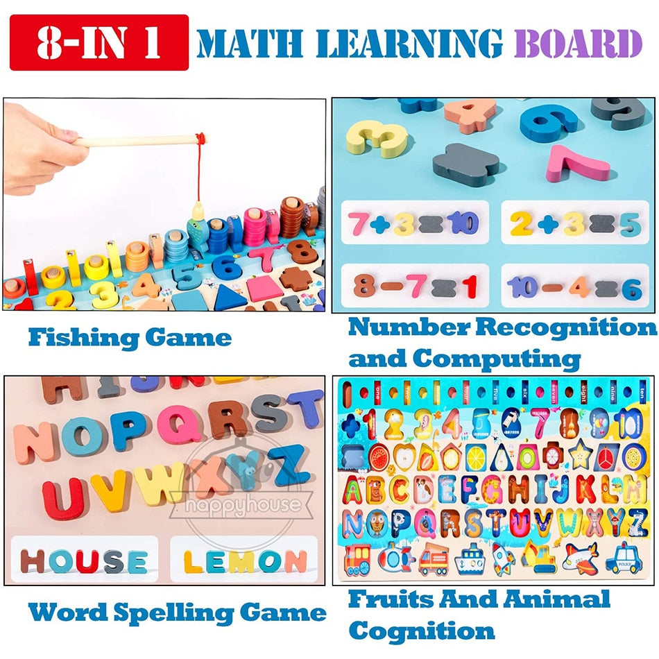Montessori Educational Wooden Toys for Kids
